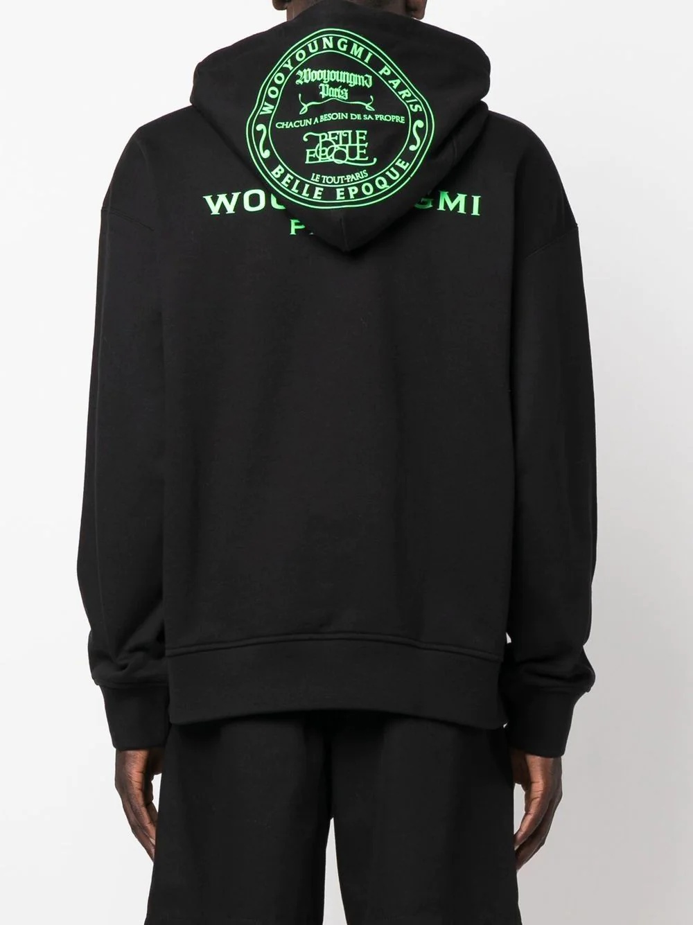 logo-print drawstring hoodie - 4