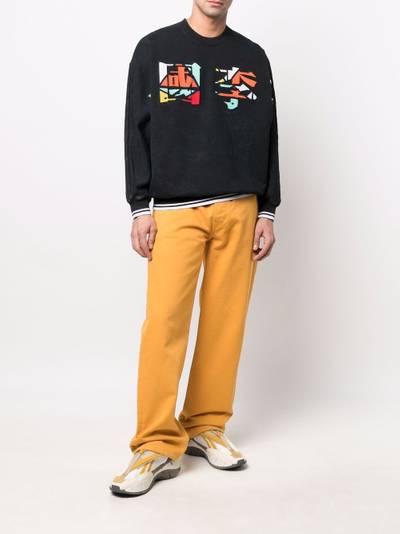 Li-Ning graphic-print sweatshirt outlook