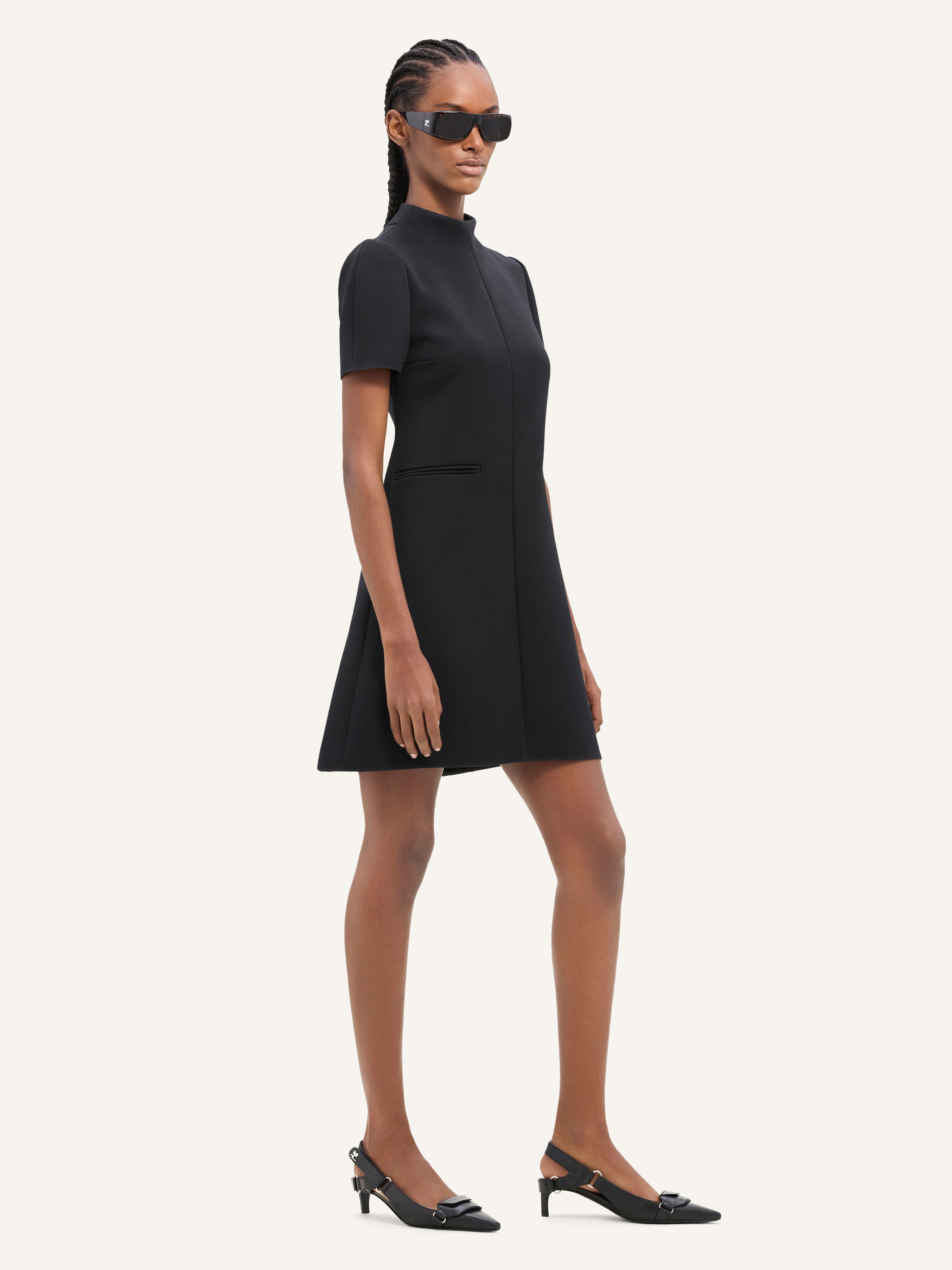 TWILL A-LINE DRESS - 3