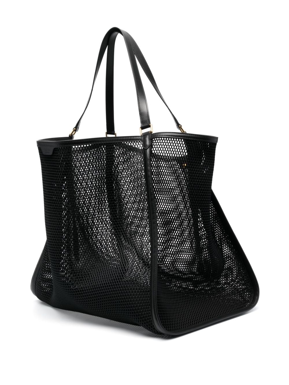 logo-patch mesh shoulder bag - 3