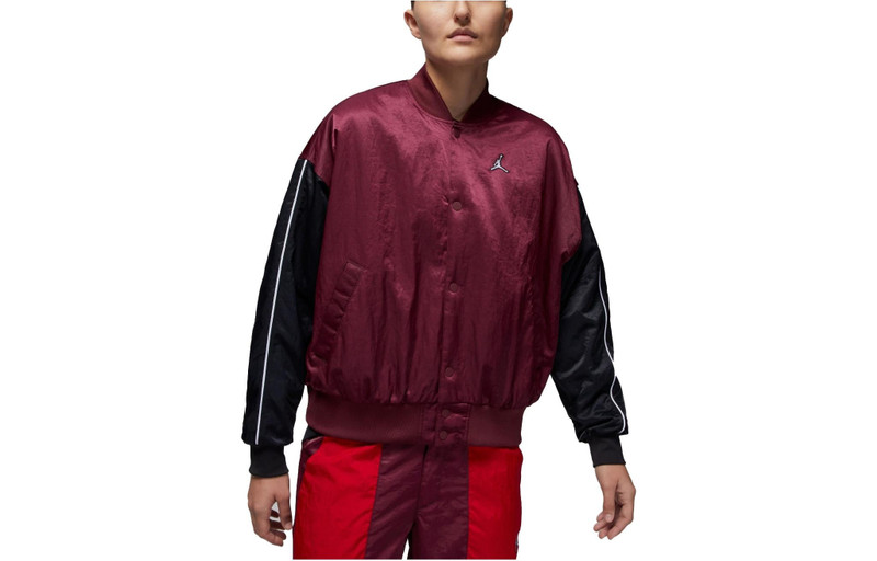 Jordan (WMNS) Air Jordan Flight Renegade Jacket 'Cherrywood Red' DV1414-645 outlook