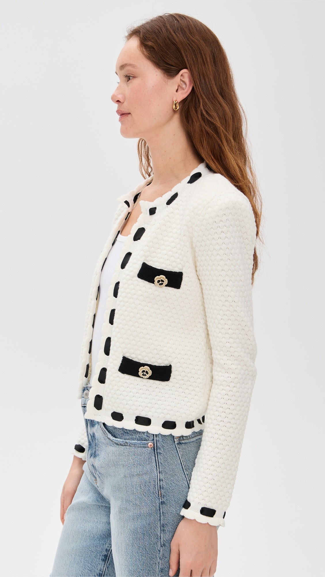 Astor Contrast Trim Cardigan - 3