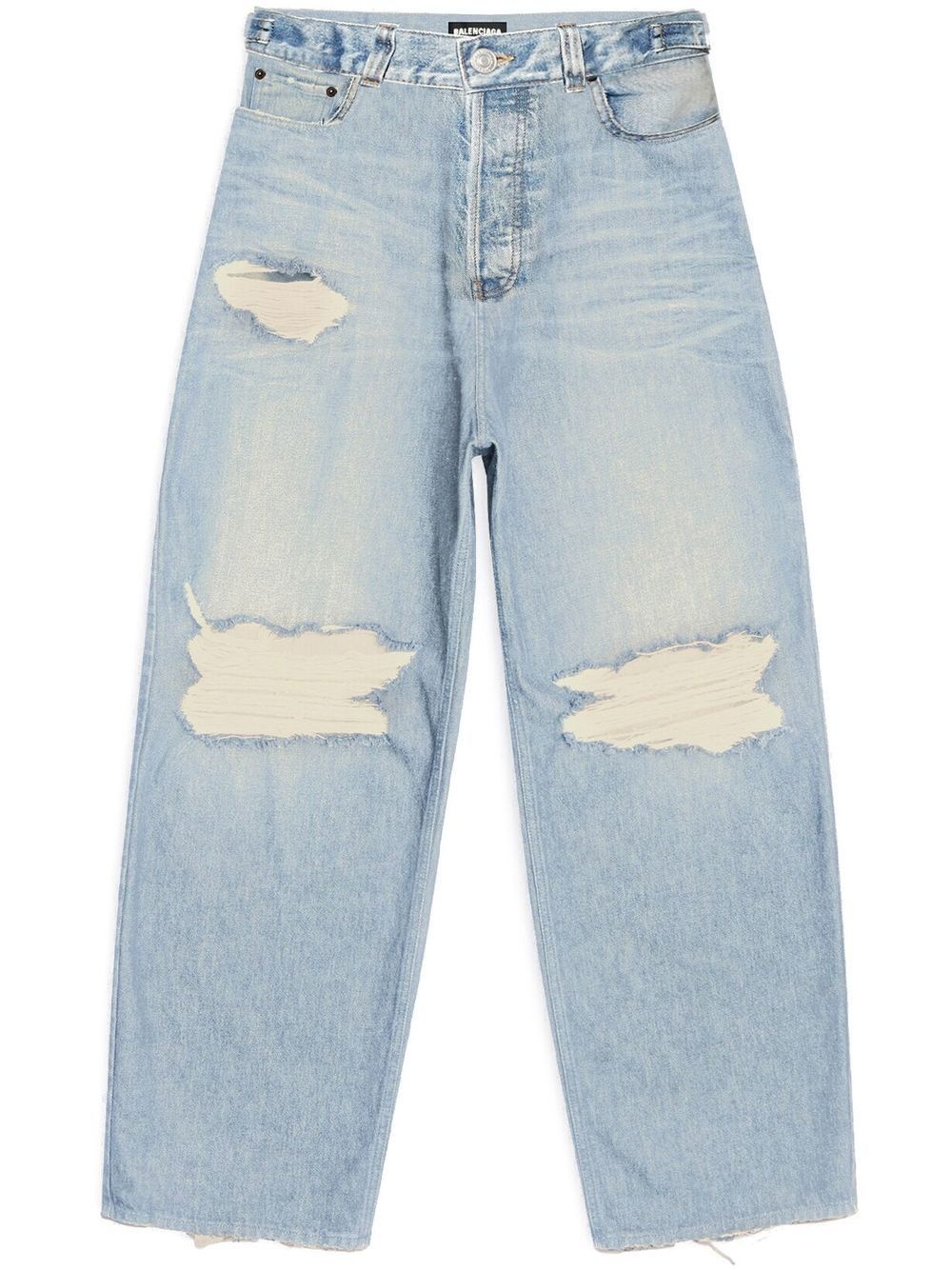 Destroyed loose-fit jeans - 1