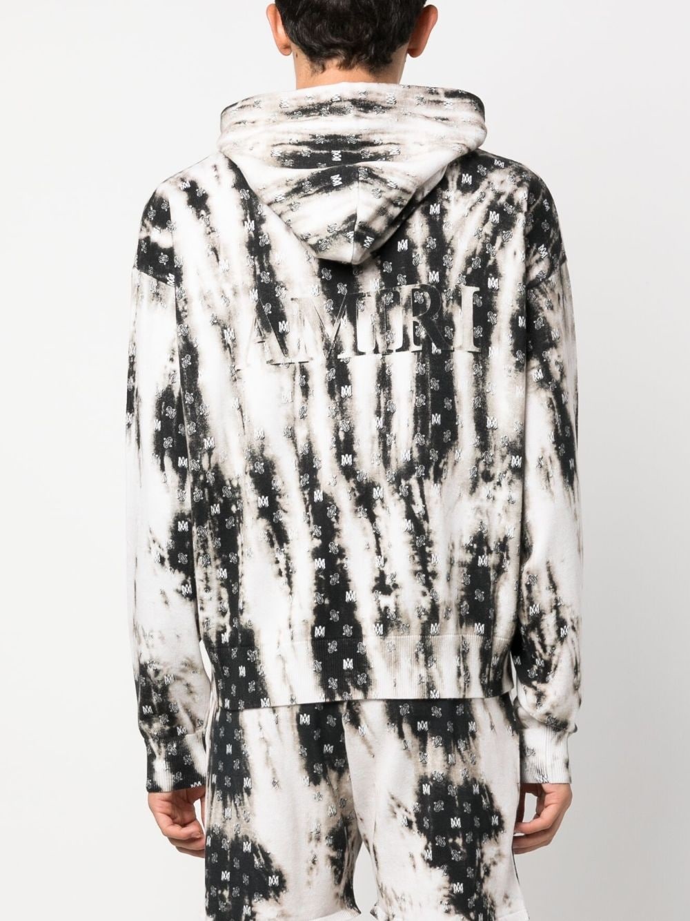 monogram-pattern cotton hoodie - 4