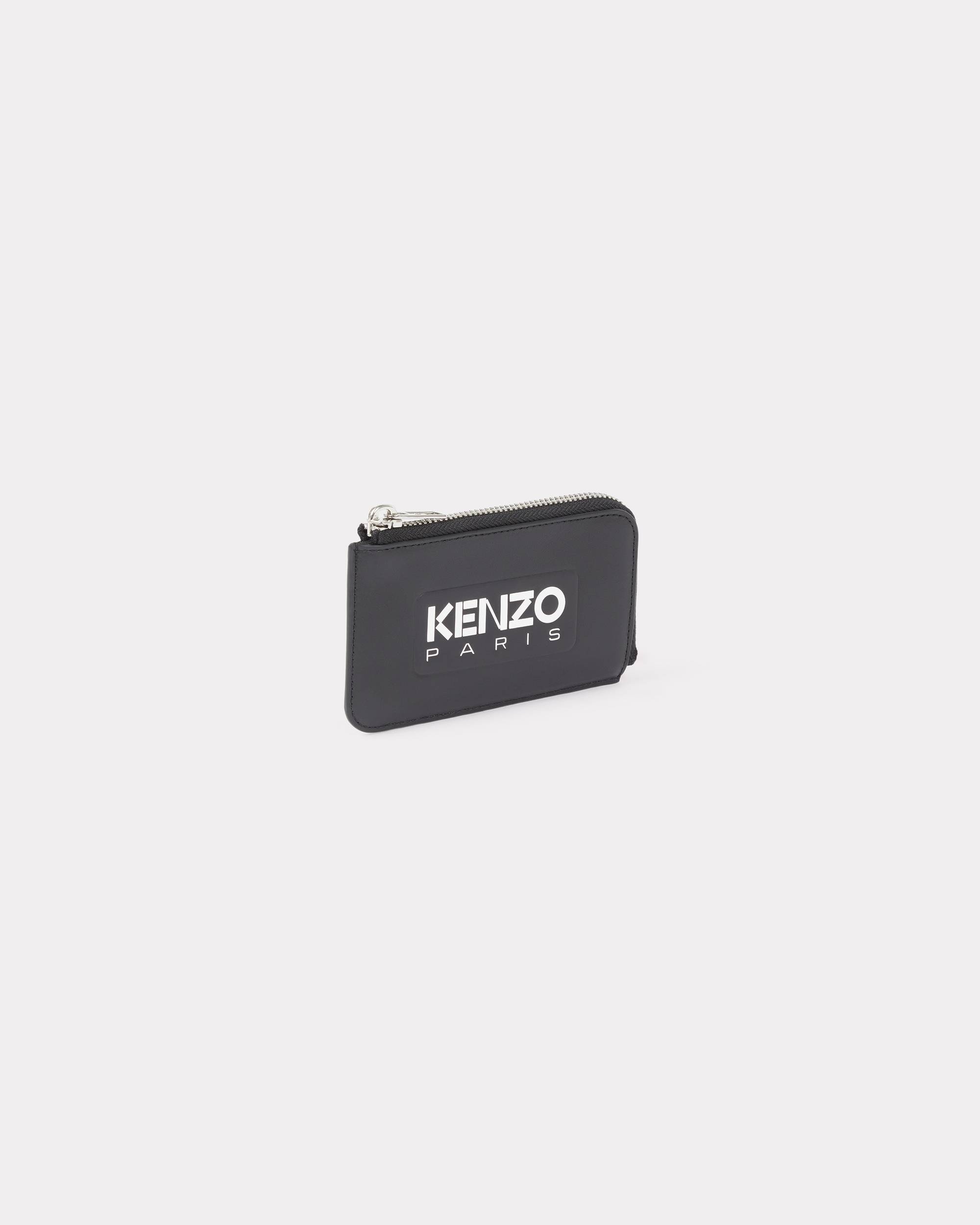 'KENZO Emboss' leather zipped cardholder - 1