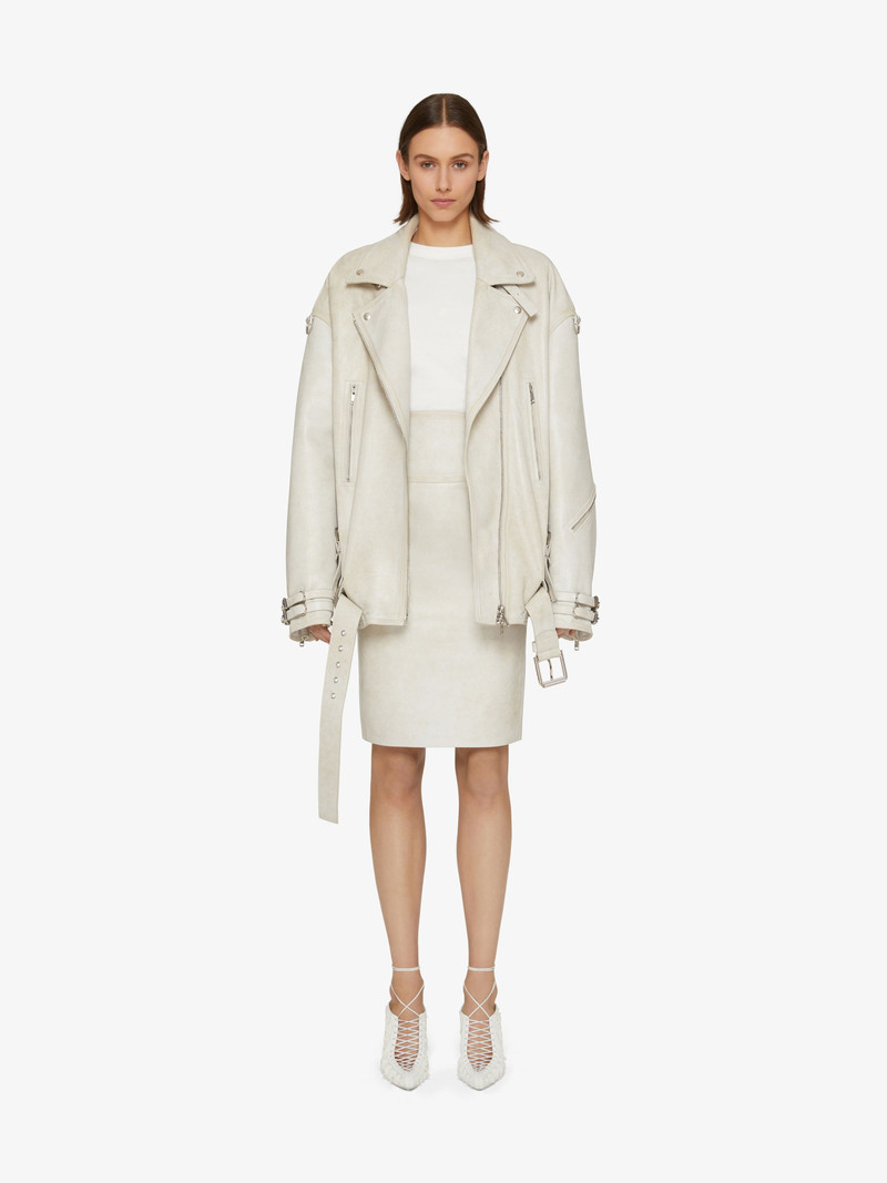 Givenchy SKIRT IN LEATHER outlook