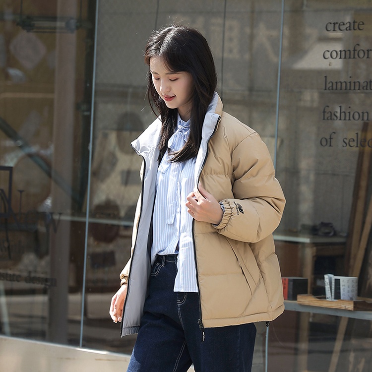 New Balance Logo Warm Down Jacket 'Grey Khaki' 5PC44273-BEI - 6