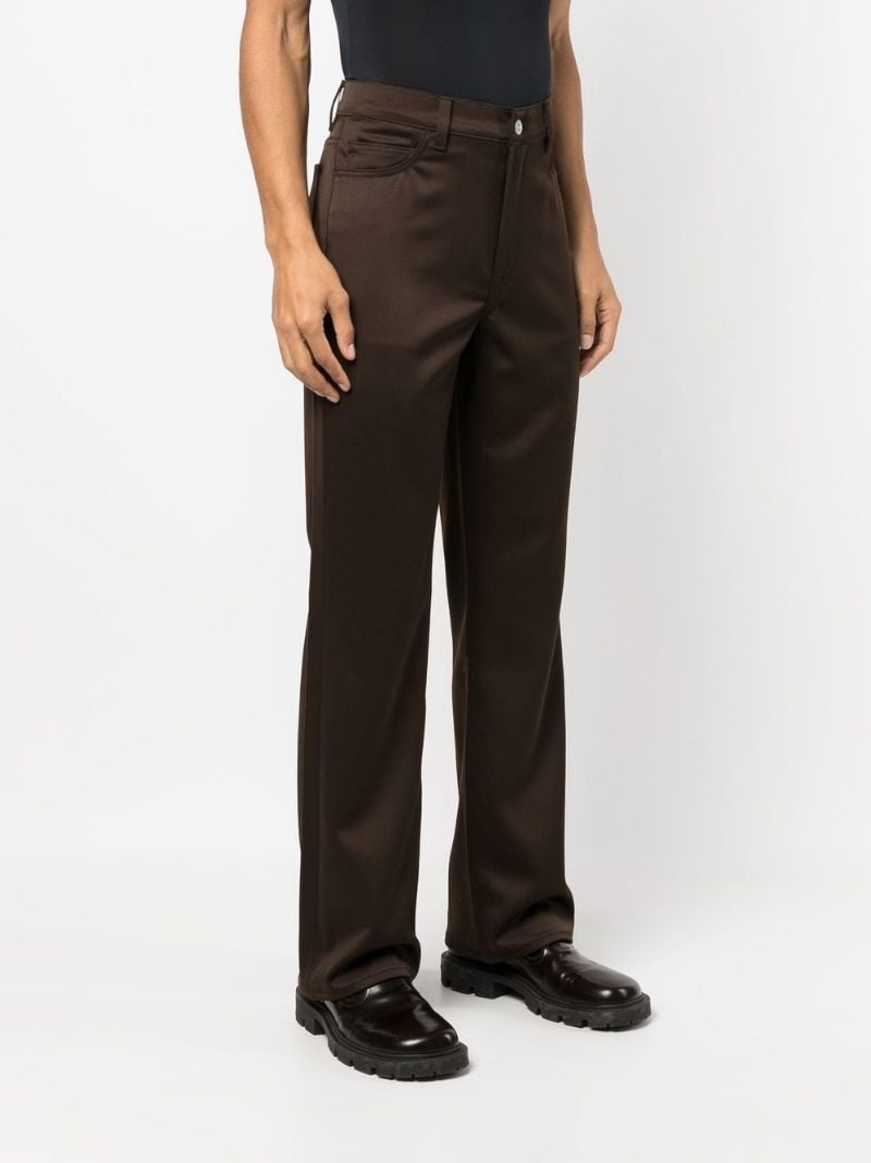 straight-leg high-waisted trousers - 3