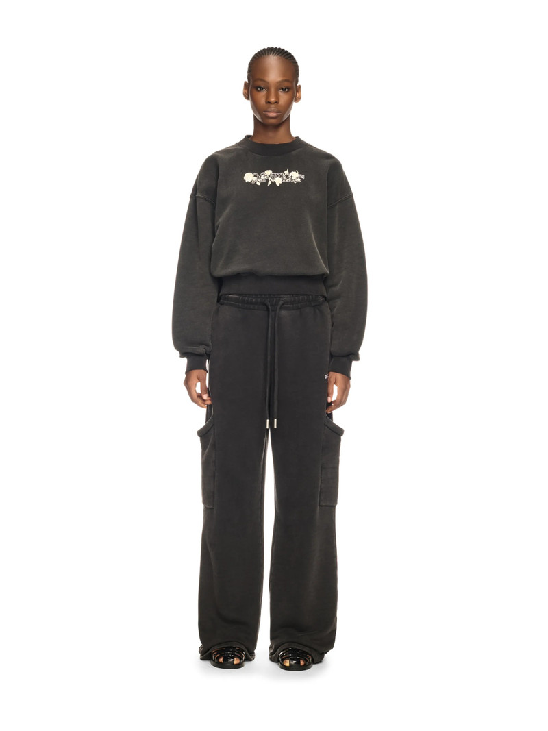 Off-White Black Bookish Rose Sweatshirt outlook