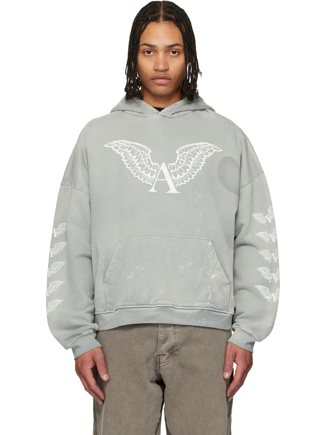 Gray Logo Hoodie - 1