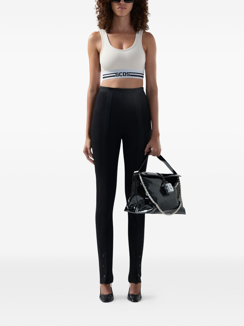 GCDS logo-detail crop top outlook