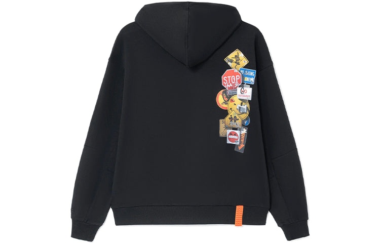 Li-Ning x OG_SLICK Crossover Skateboard Series Hoodie 'Black' AWDS173-3 - 2