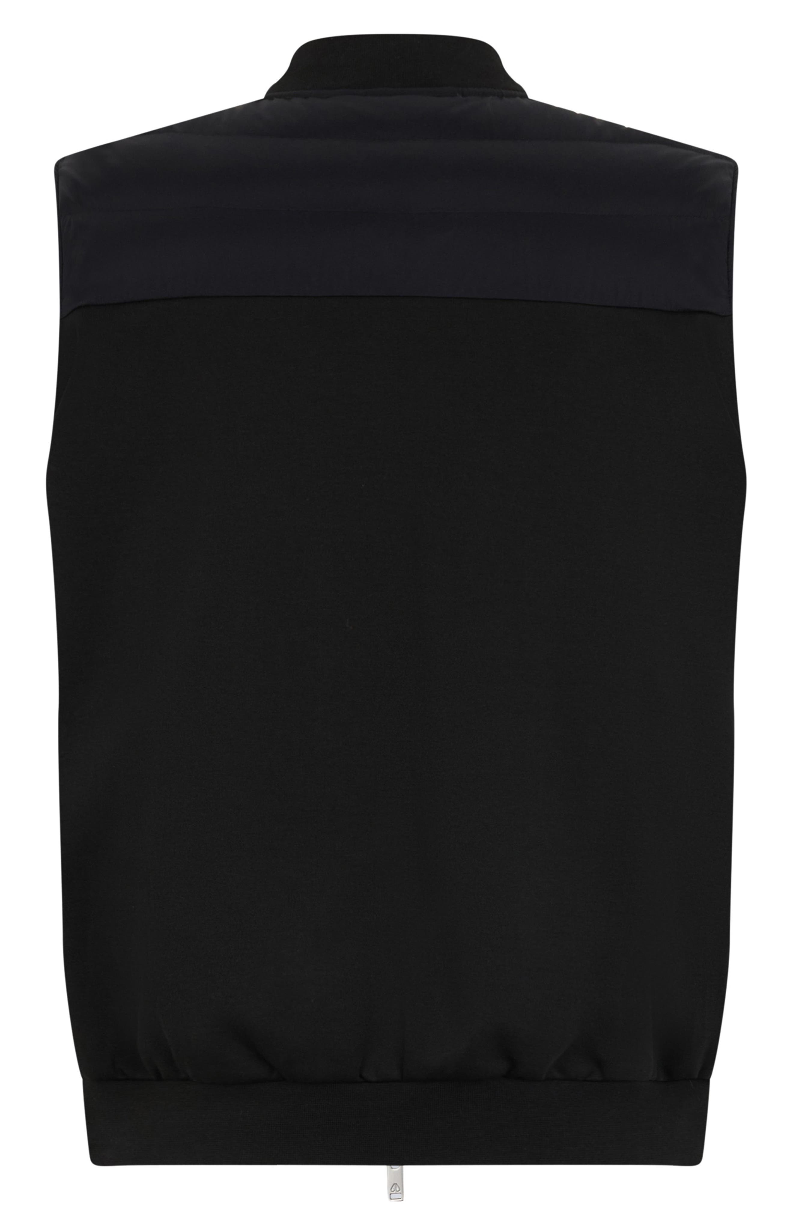 Moose Knuckles Anderson Air Down Hybrid Quilted Vest in Black/Black at Nordstrom - 5
