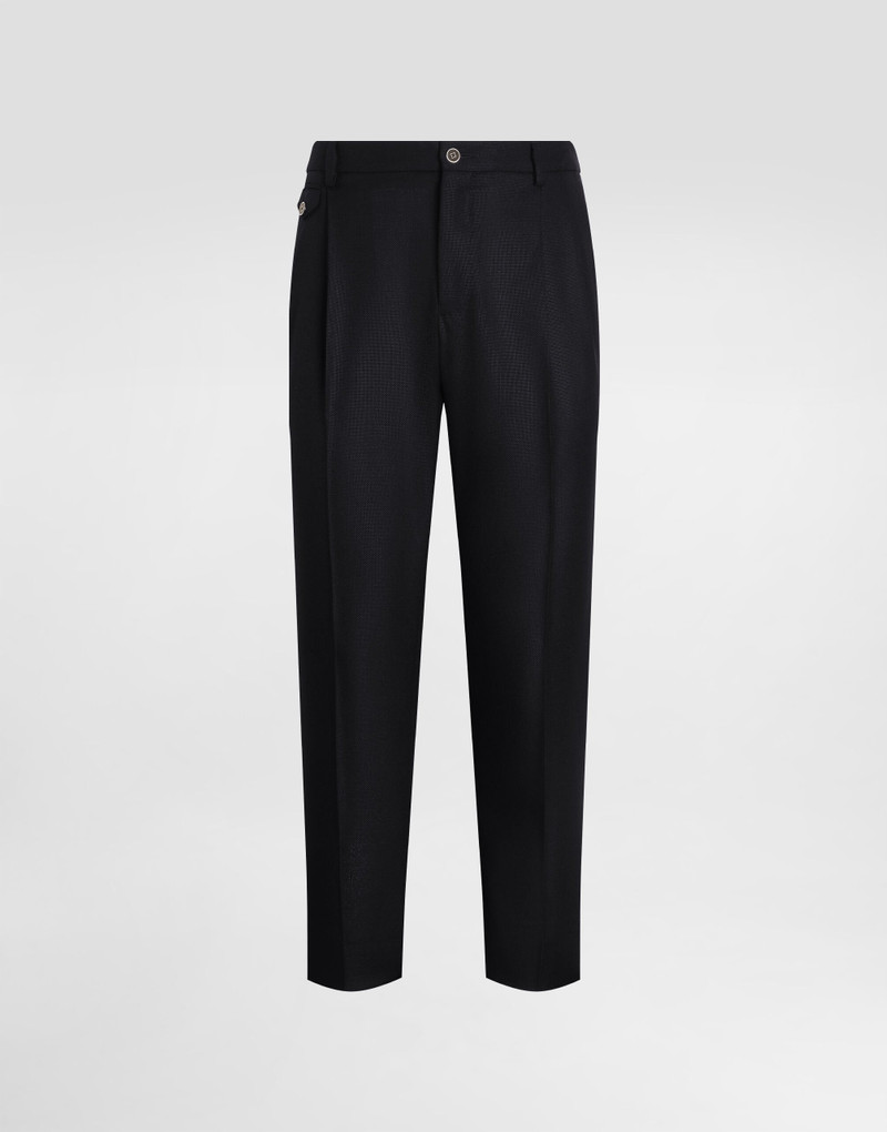 Wool pants with double darts 1
