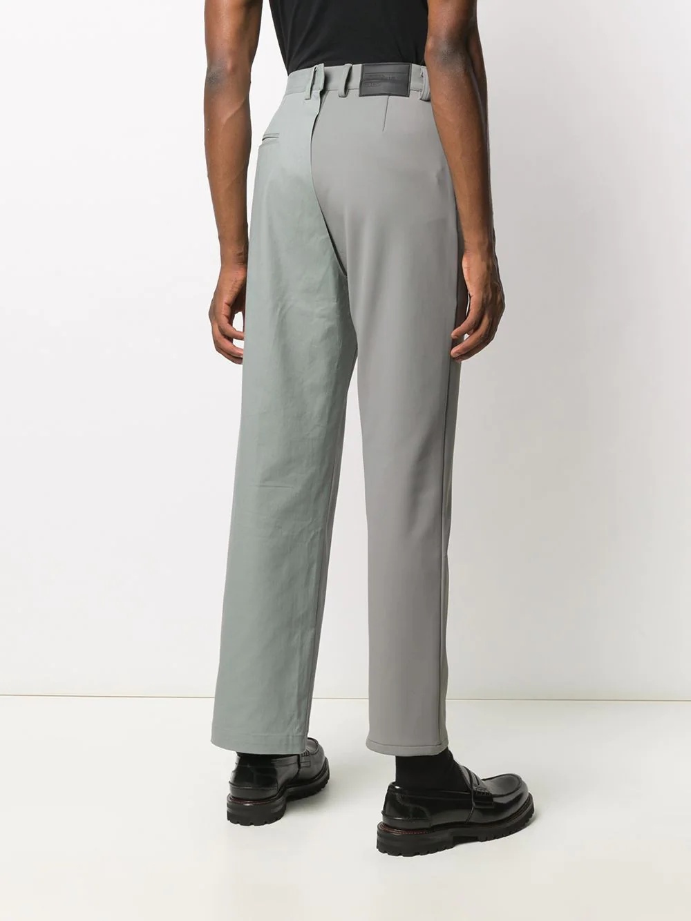 straight leg tailored trousers - 4