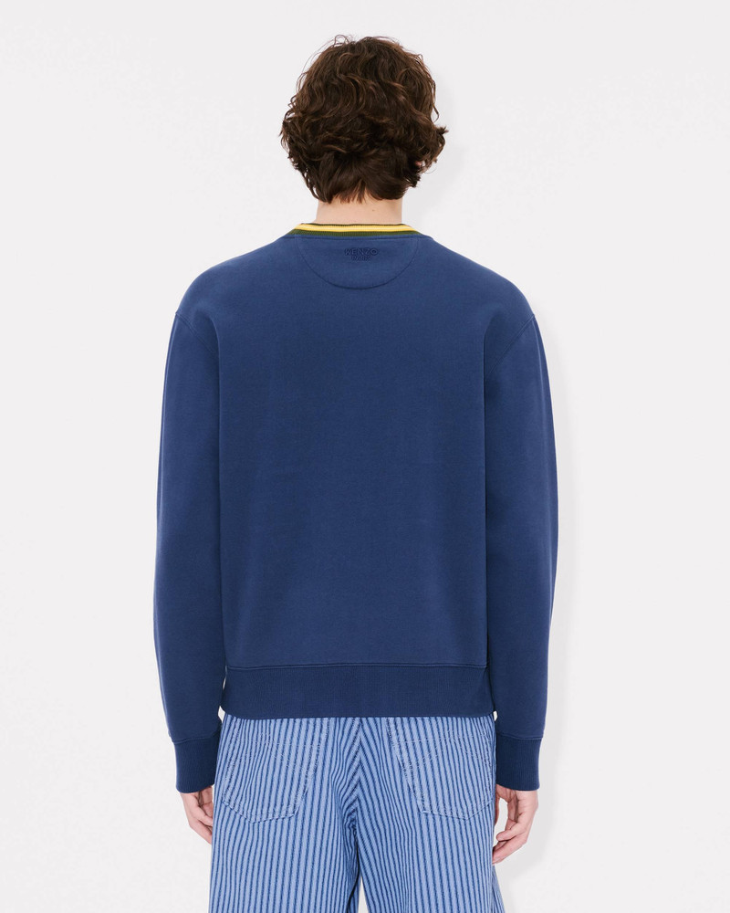 'KENZO Elephant Logo' embroidered sweatshirt in cotton 4