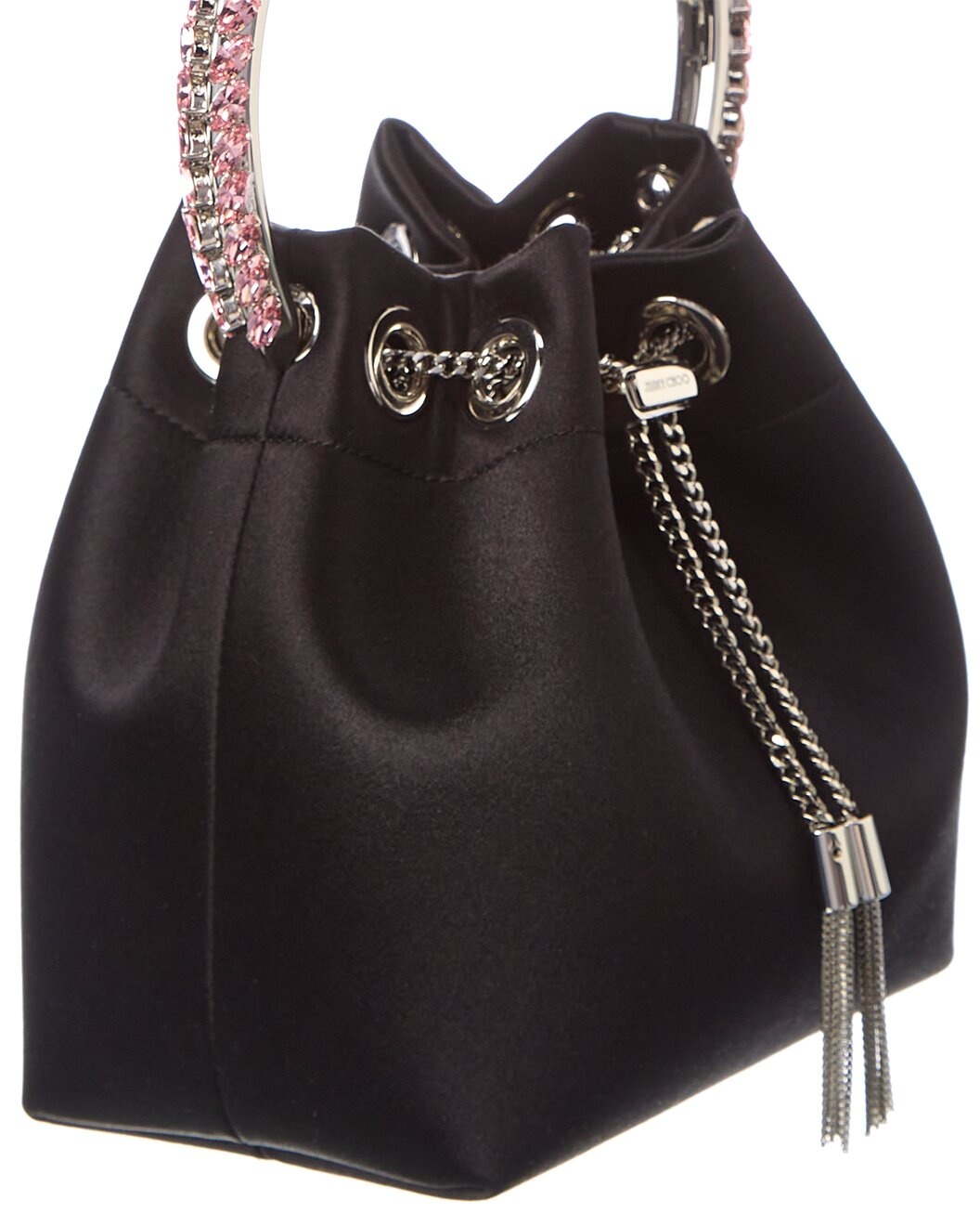 Jimmy Choo Bon Bon Satin Bucket Bag - 3