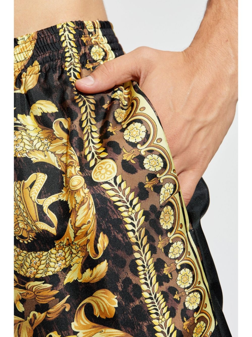 Barocco silk shorts - 5
