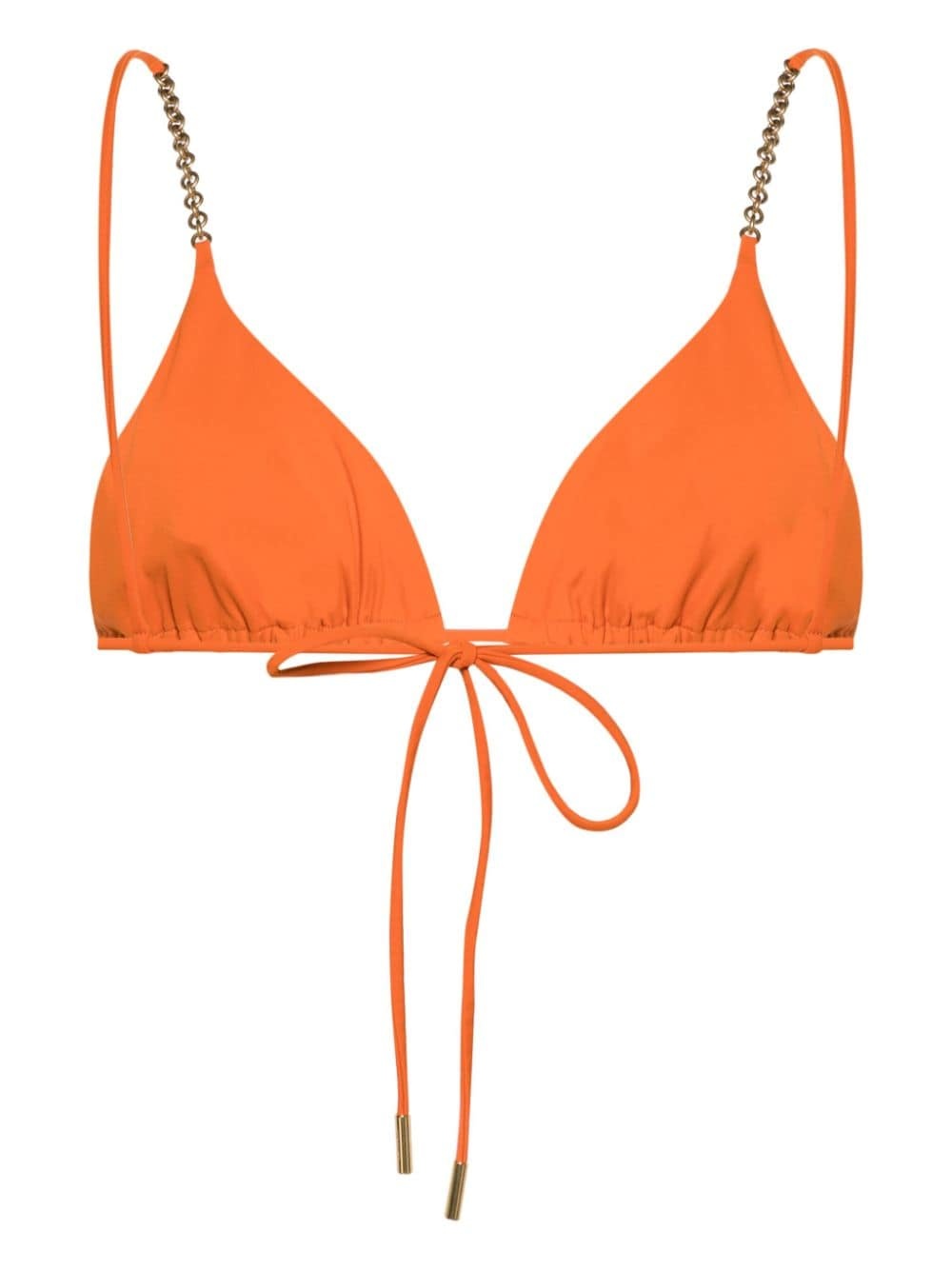 chain-link triangle-cup bikini top - 2