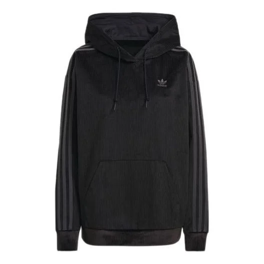(WMNS) adidas Originals Hoodies 'Black' GU0811 - 1