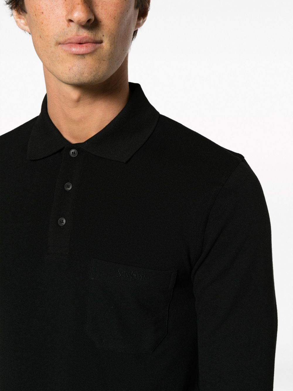 logo-embroidered polo shirt - 7