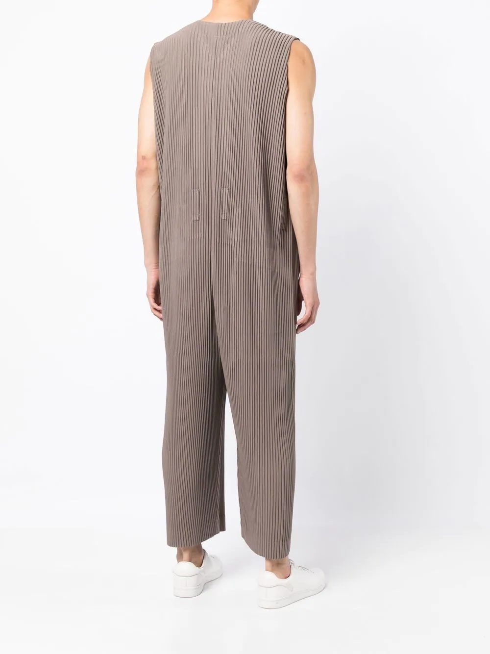 sleeveless pleated jumpsuit - 4