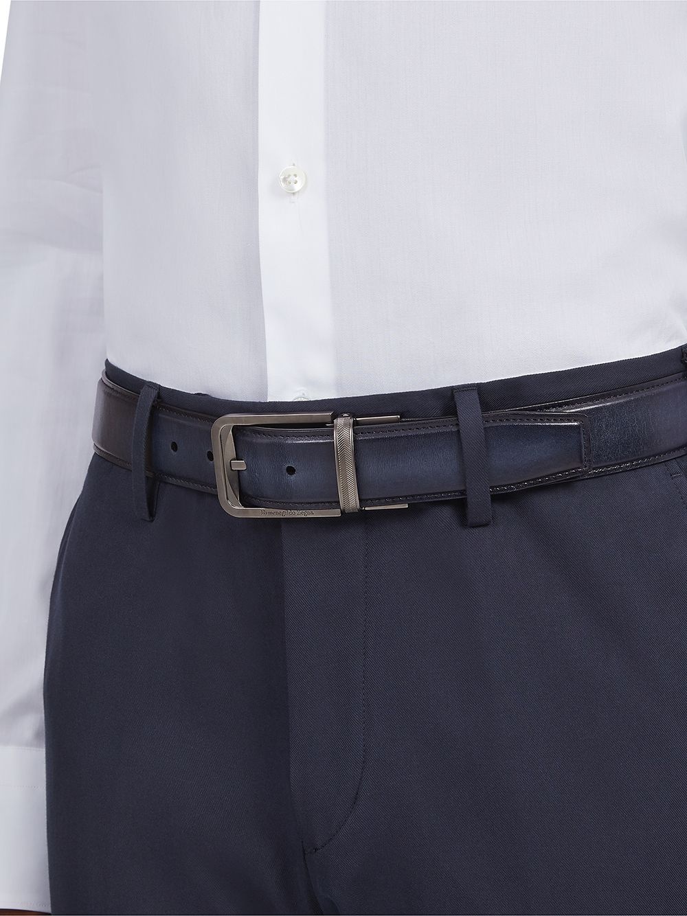 buckled leather belt - 3