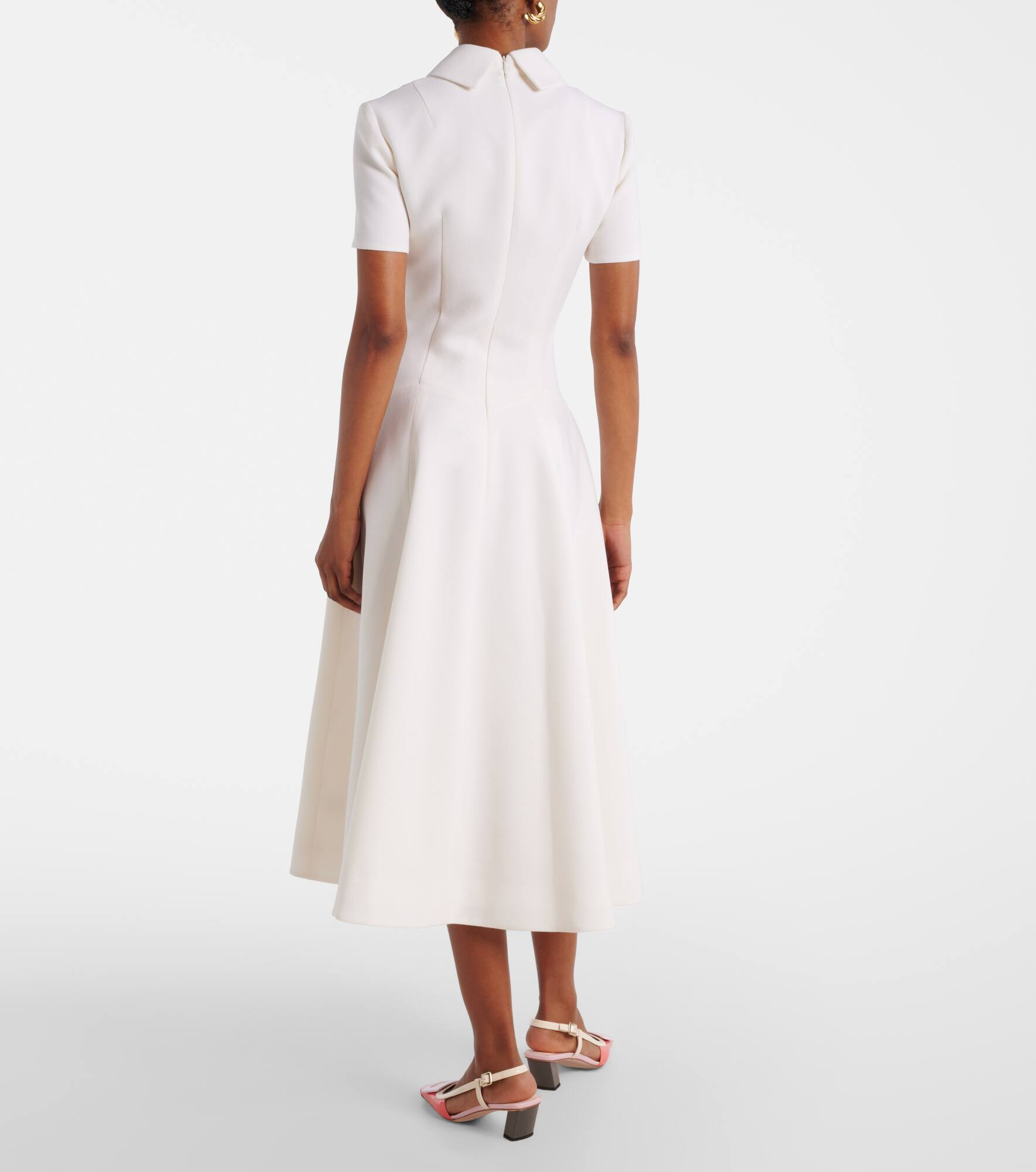 Jody pleated wool midi dress - 3