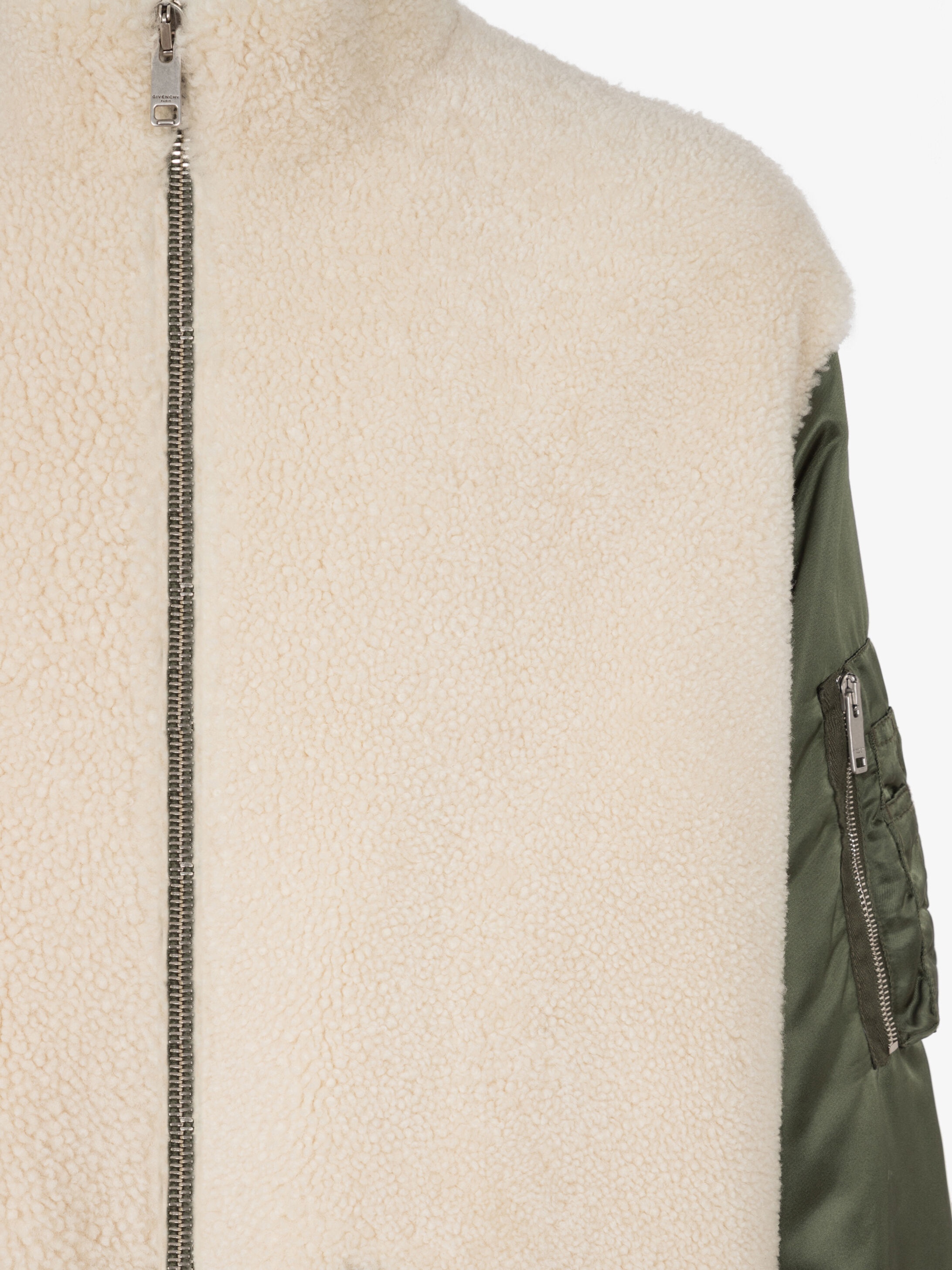 Military parka in sheep lining and nylon - 7