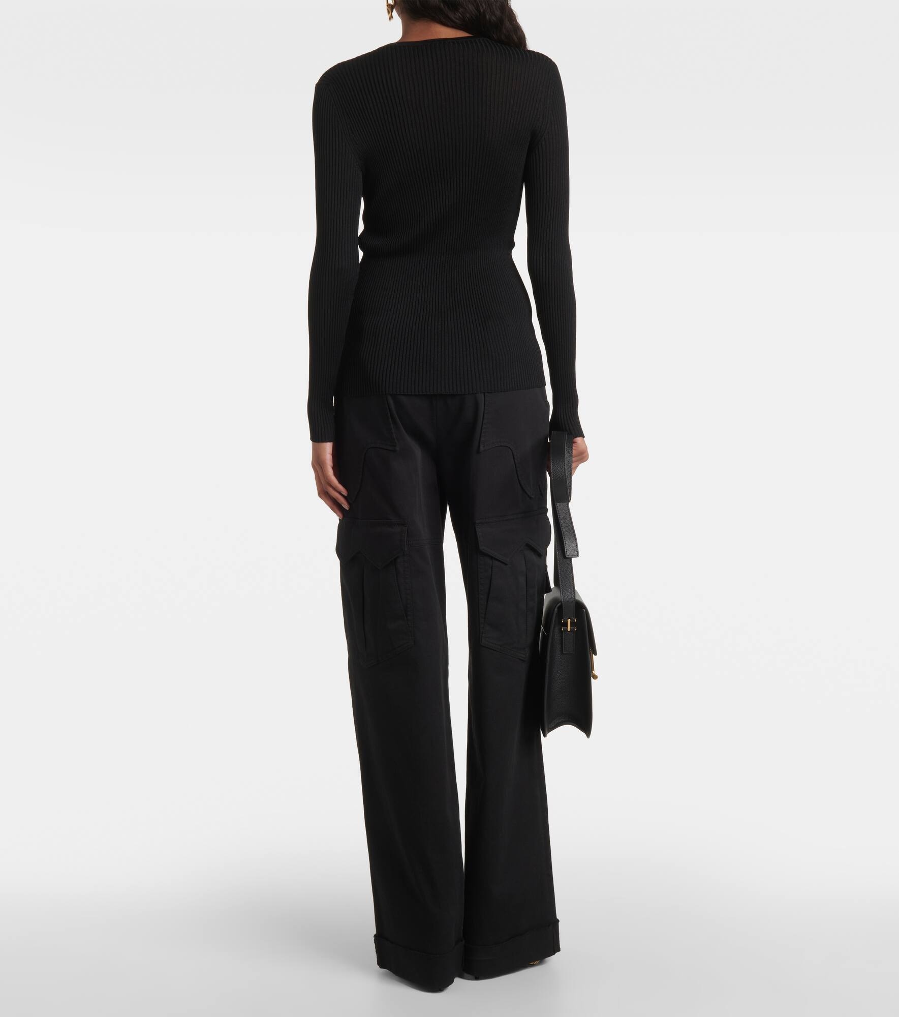 Ribbed-knit cardigan - 3