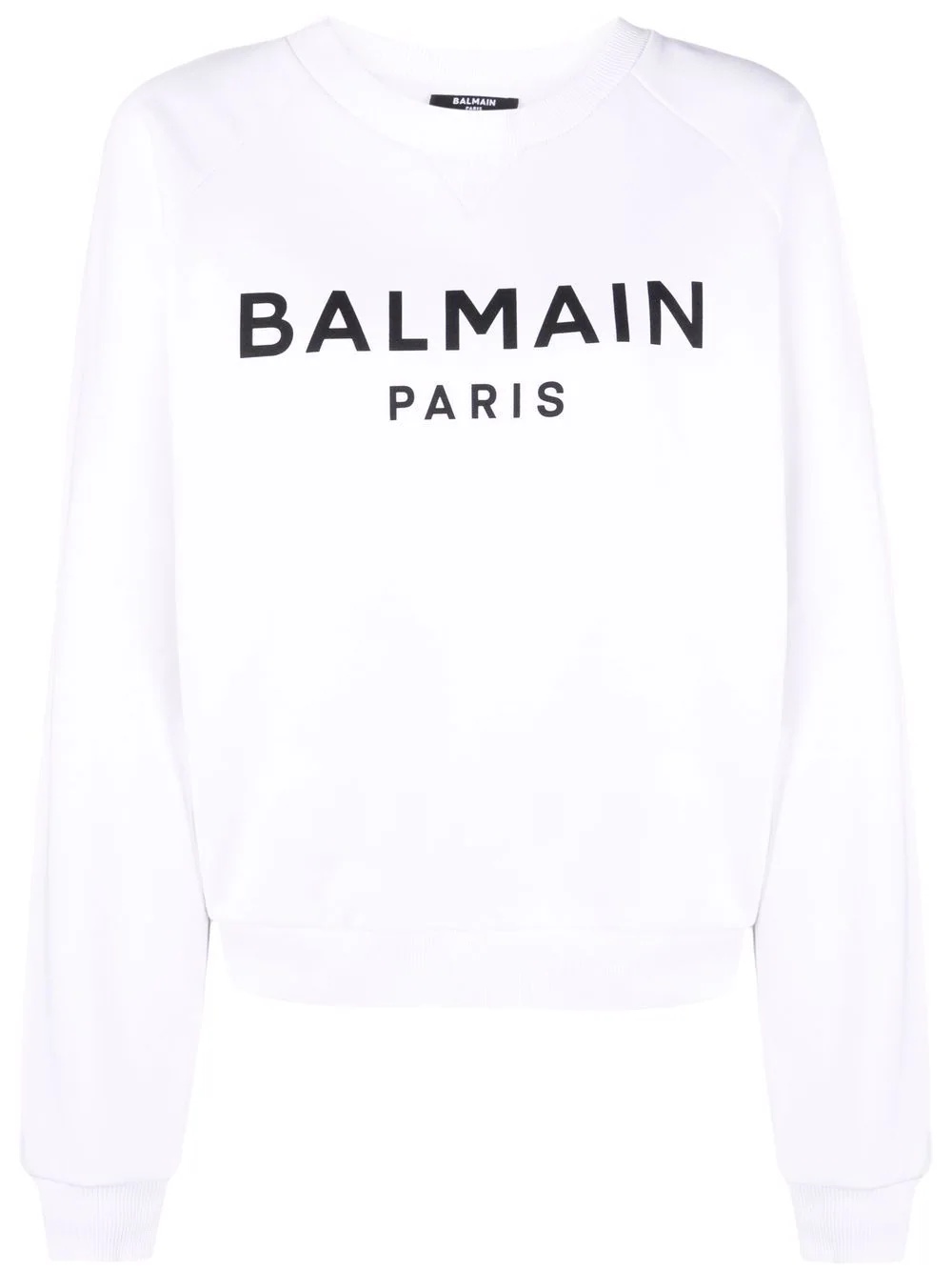 logo-print cotton sweatshirt - 1