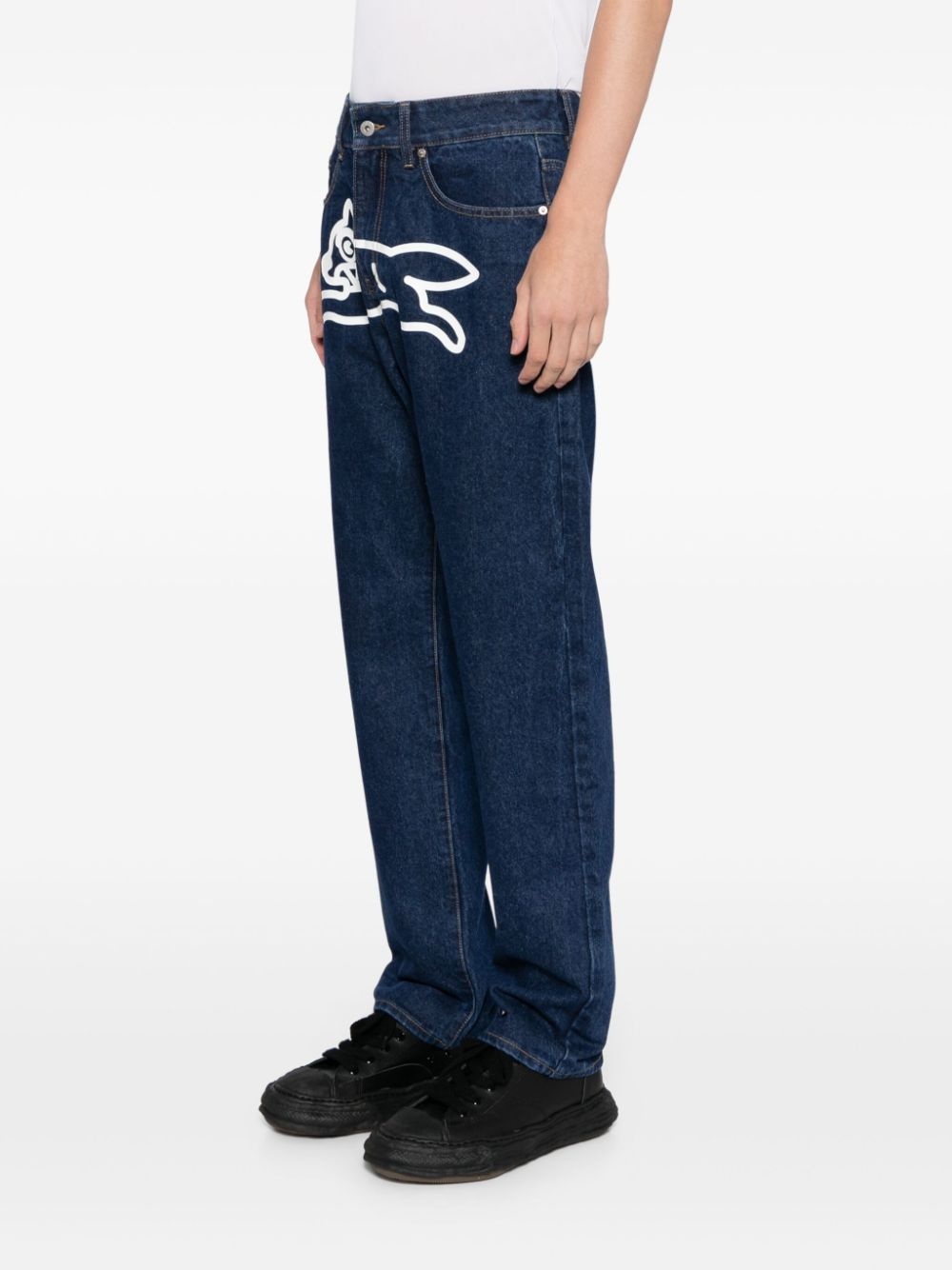 Running Dog-print jeans - 3