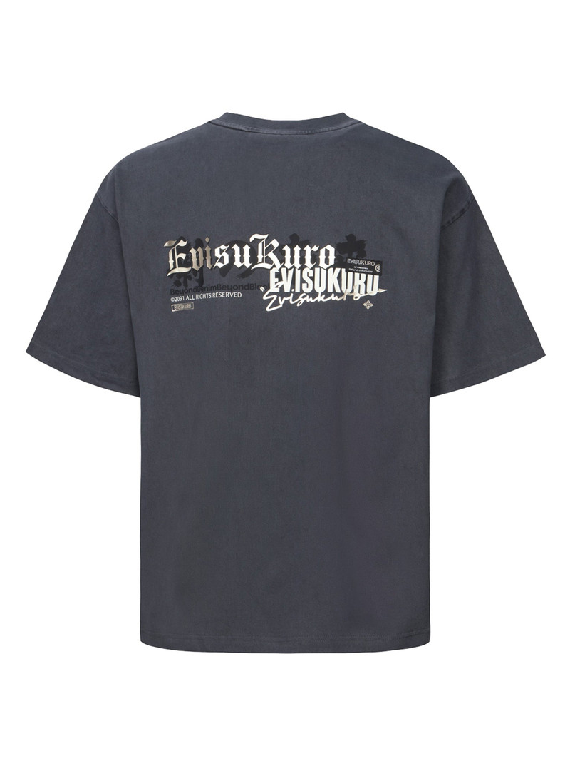 Metallic Logo Print Boxy Fit  T-shirt 12