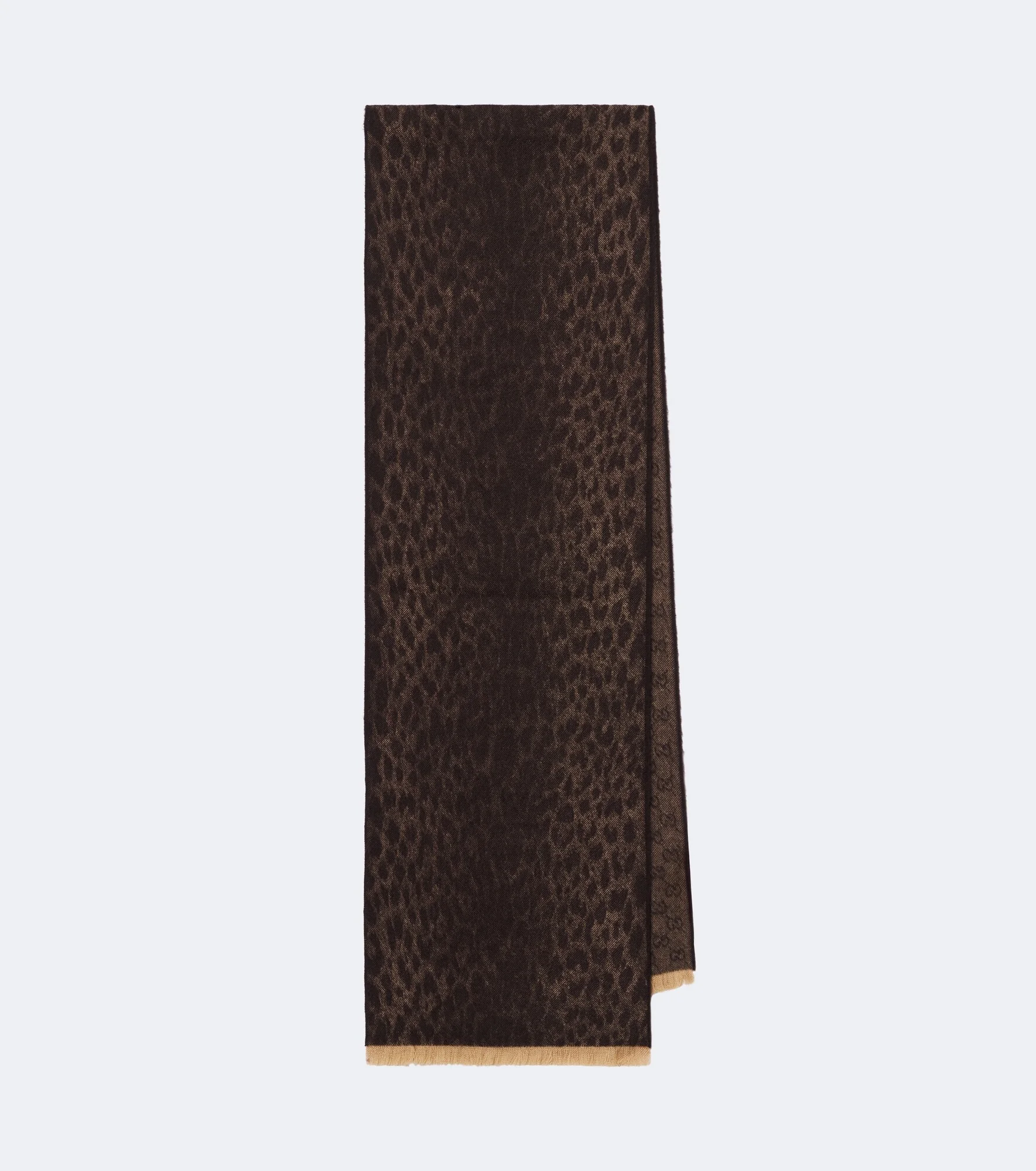 GG jacquard wool scarf - 1
