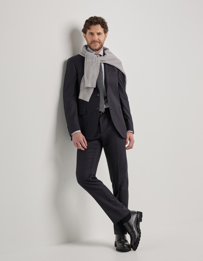 Canali SUIT IN NAVY BLUE WOOL outlook