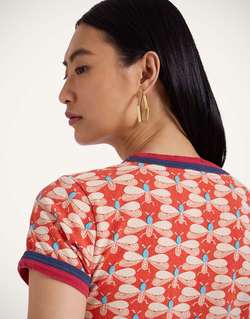 Itty Bitty Double Binding Ringer T-Shirt - 8