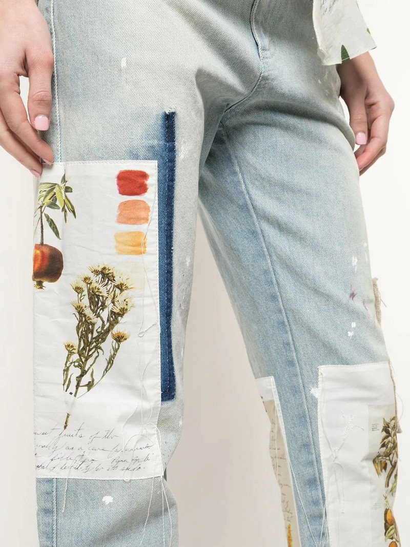 Batnical patchwork straight-leg jeans 5