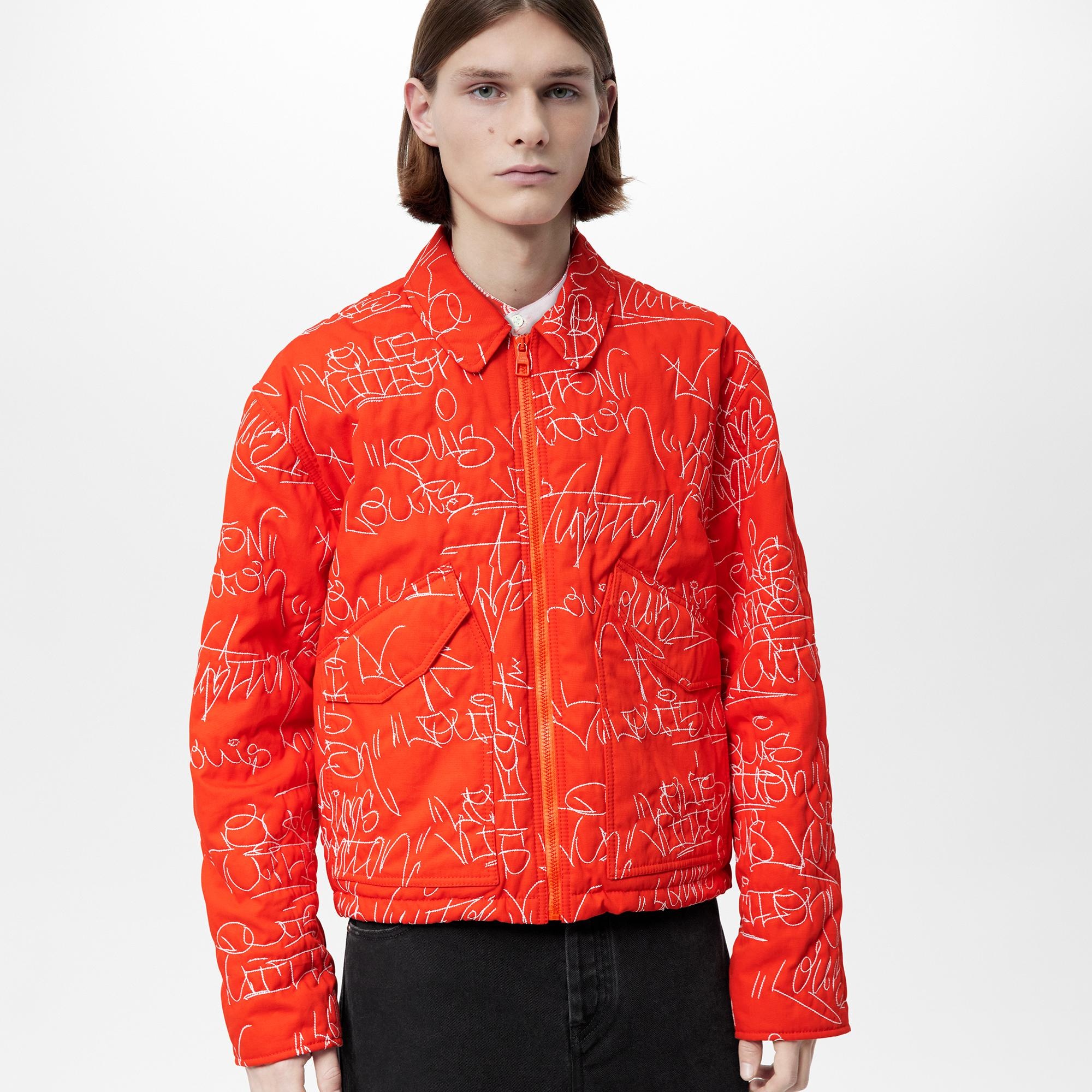 Embroidered Denim Bomber - 3