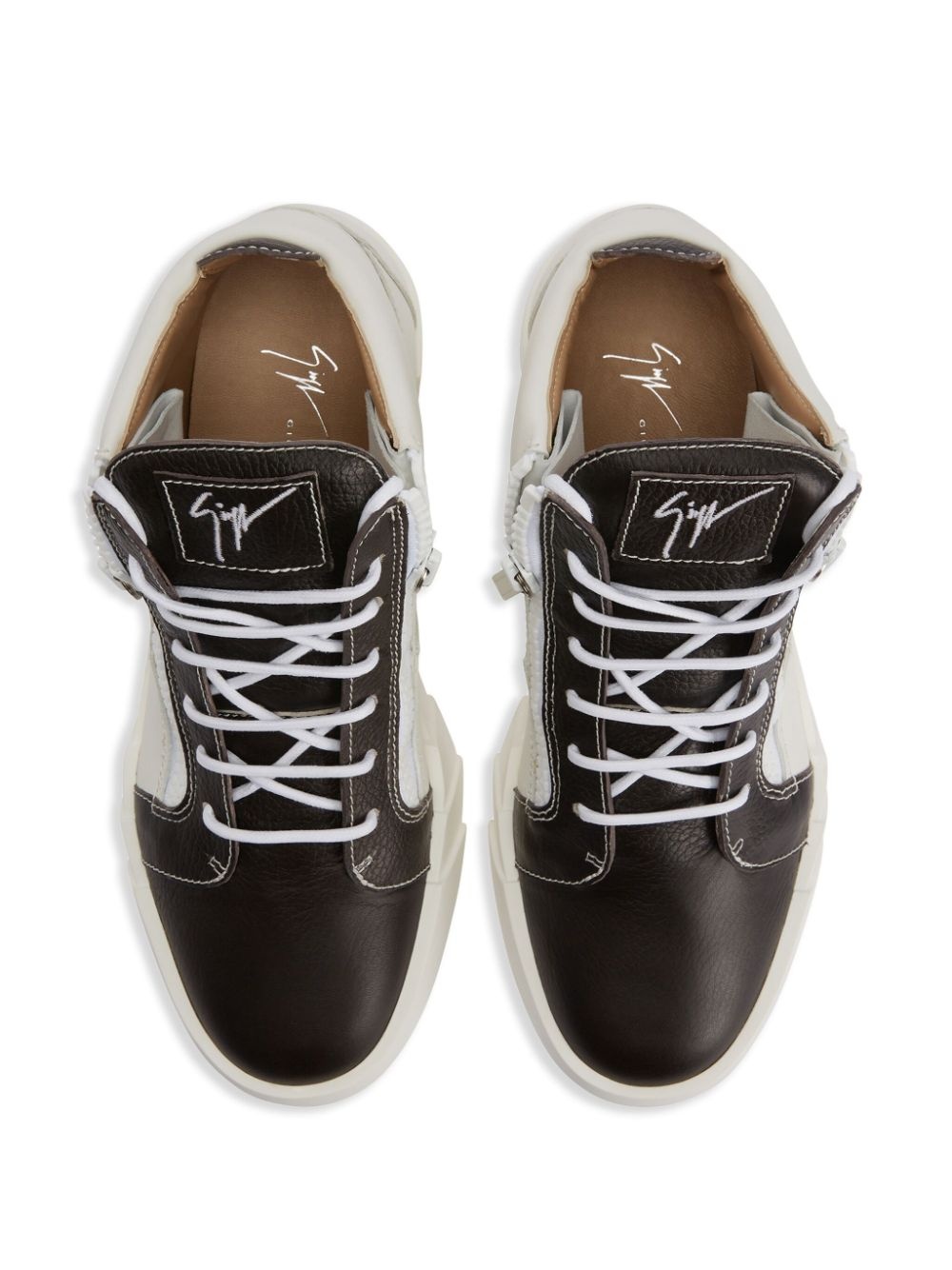 Frankie colour-block leather sneakers - 2