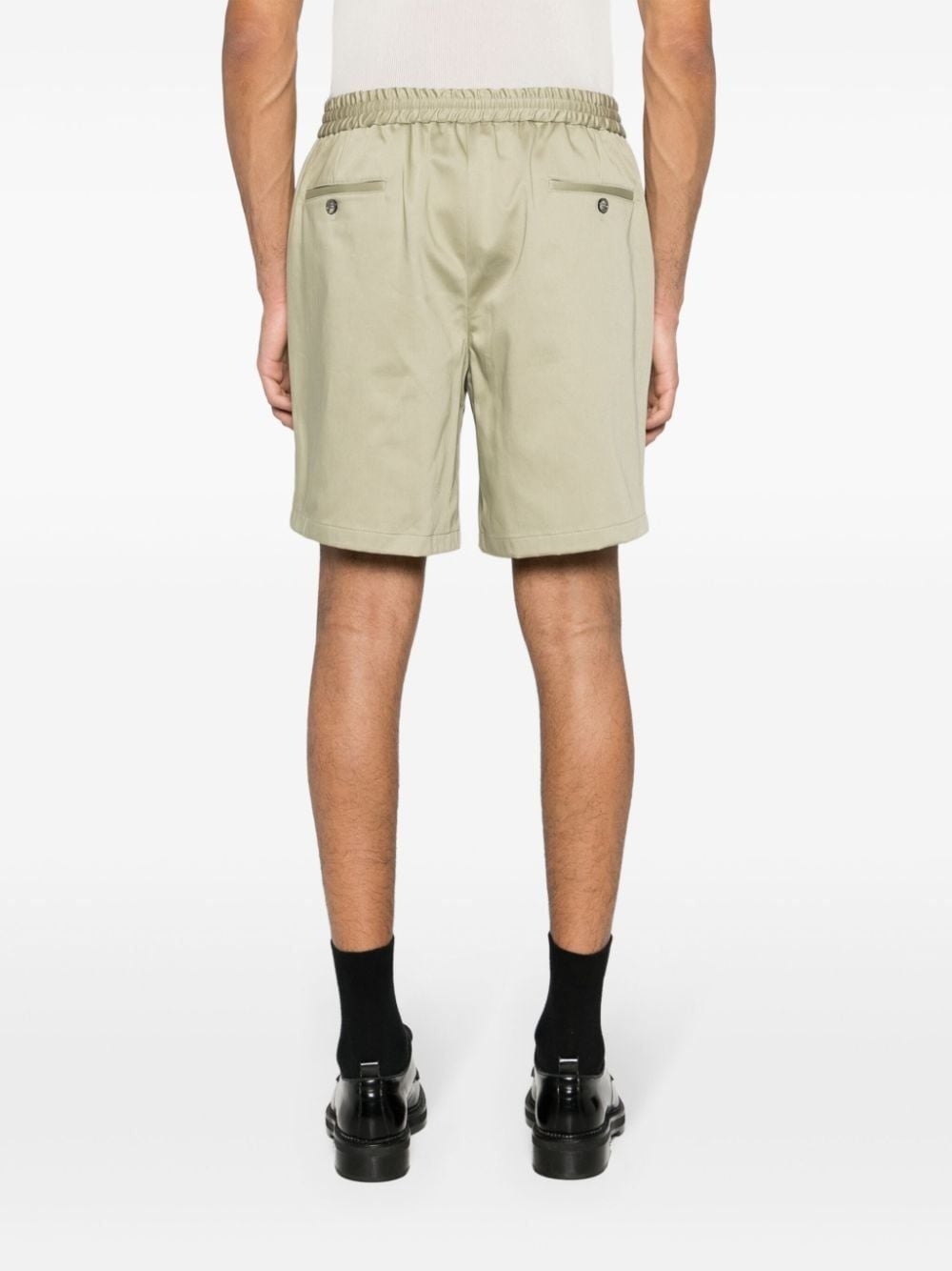 elasticated-waistband chino shorts - 4
