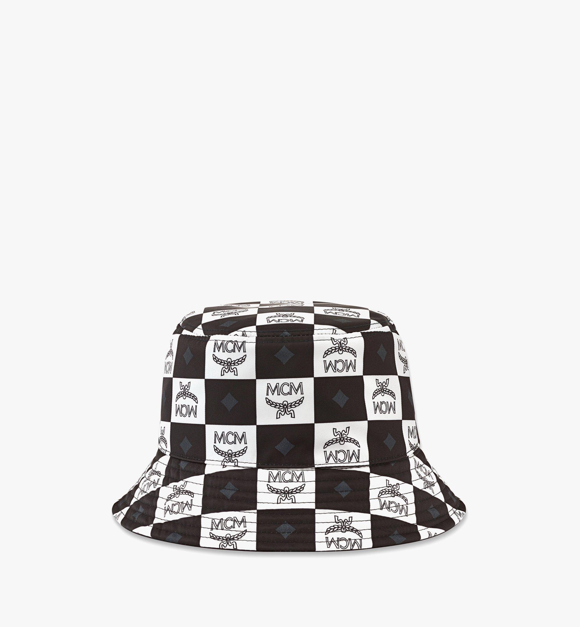 Reversible Bucket Hat in Checkerboard Nylon - 3