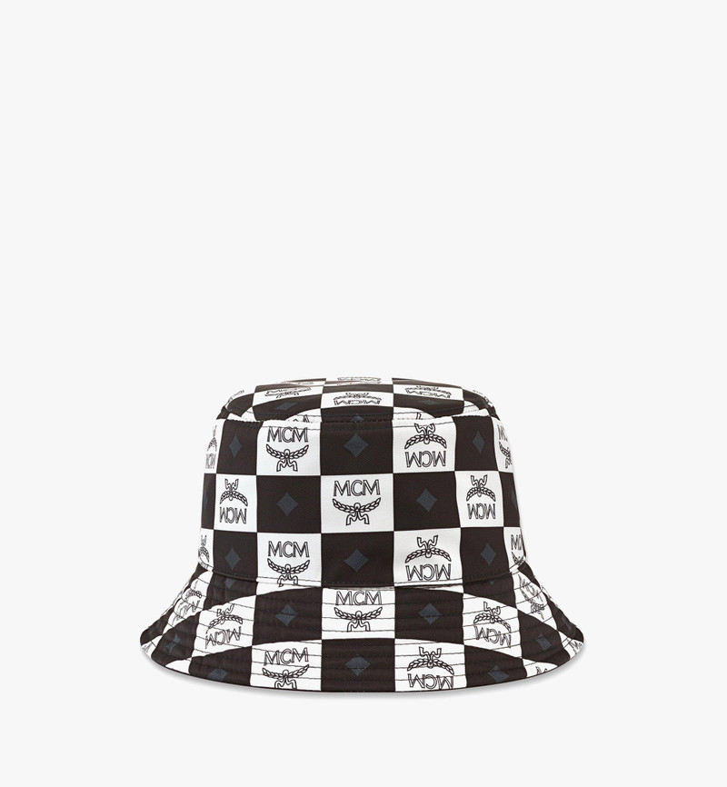 Reversible Bucket Hat in Checkerboard Nylon 3