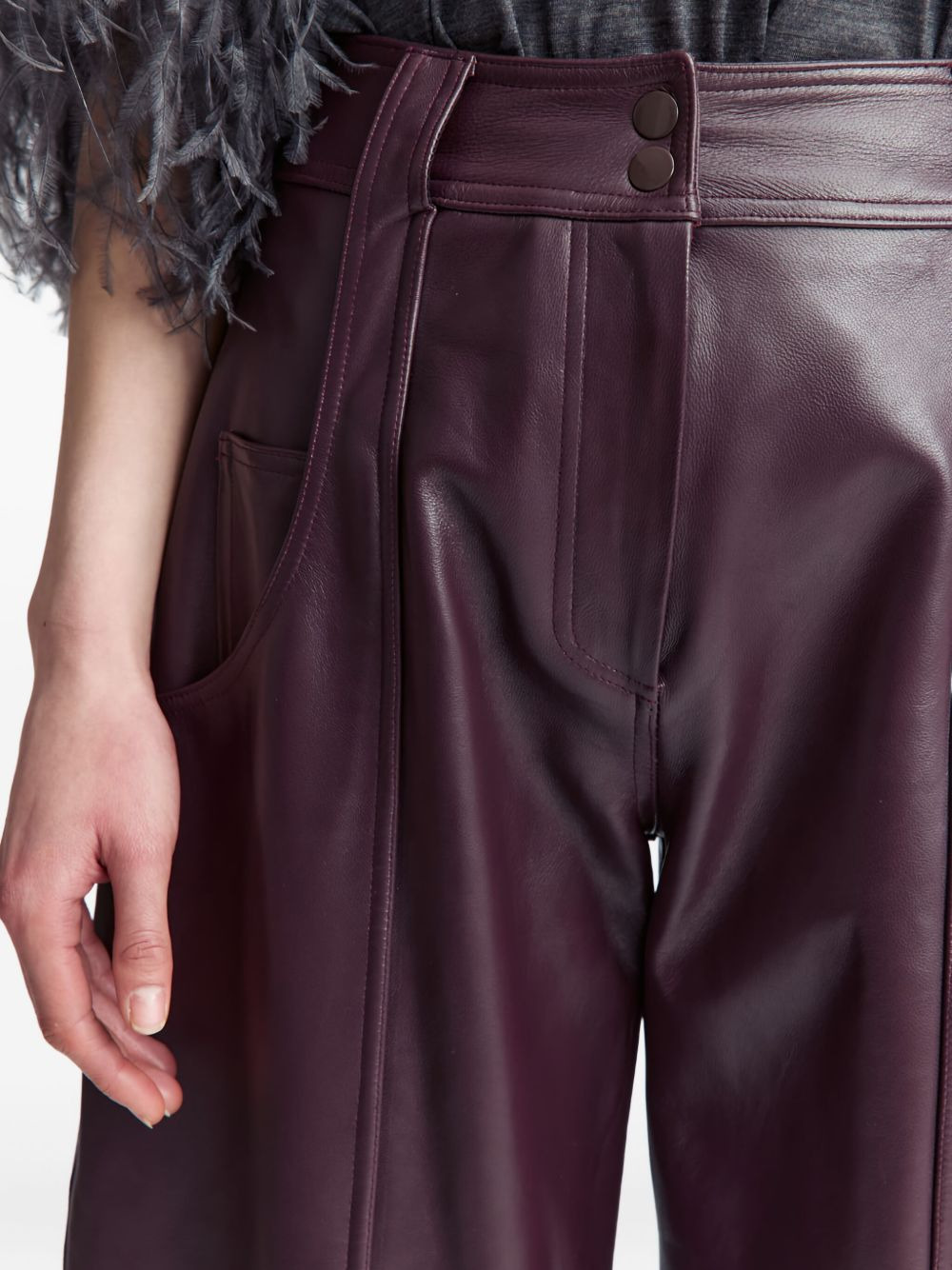 Alcea leather trousers - 5