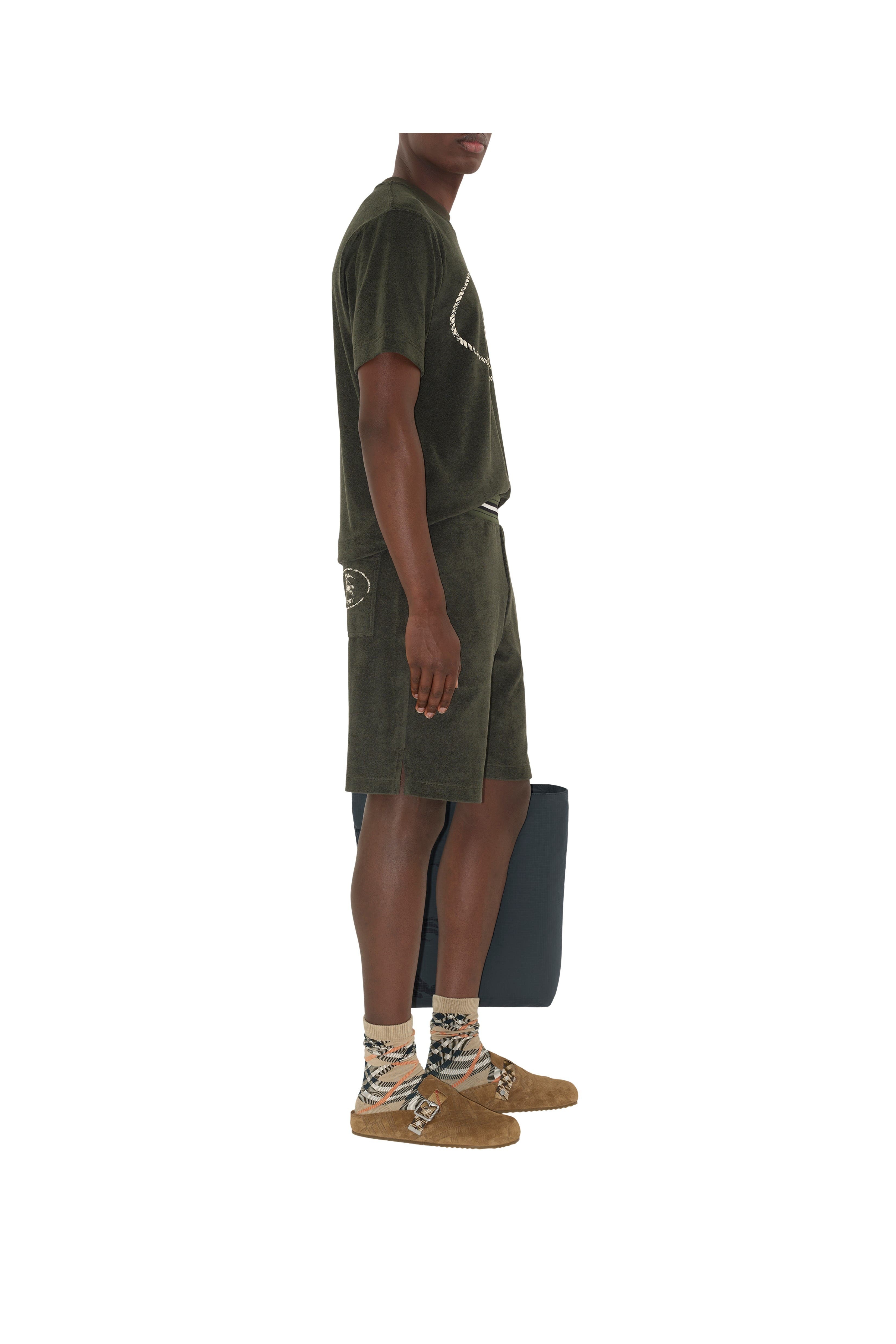 burberry Towelling Shorts in Shale Green at Nordstrom - 4