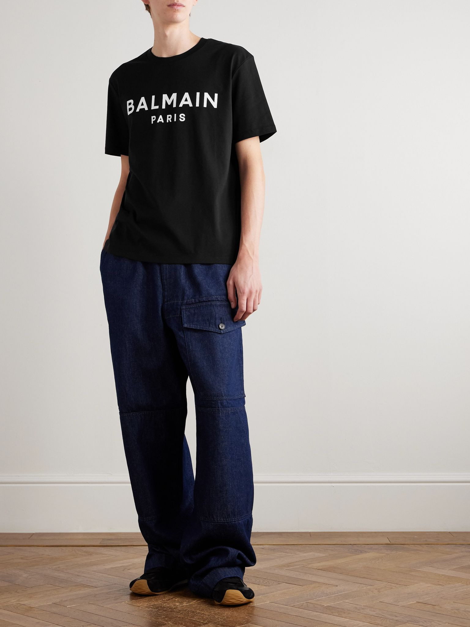Logo-Print Organic Cotton-Jersey T-Shirt Black - 2