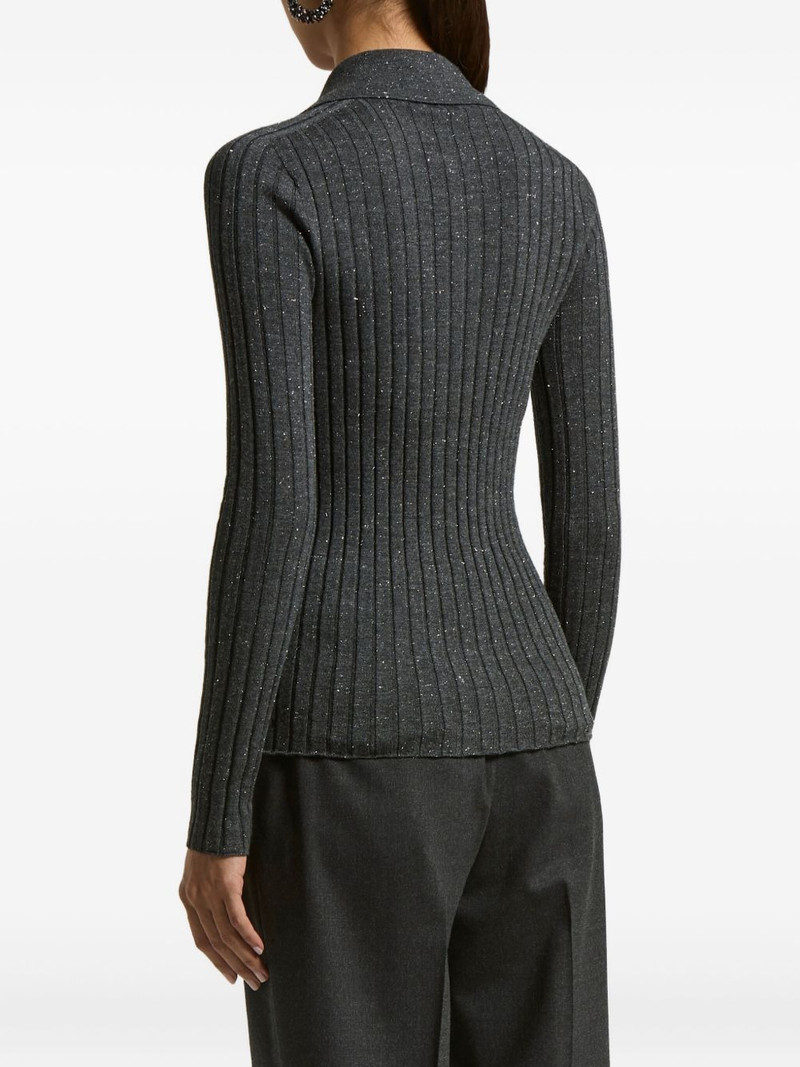 ribbed polo-neck pullover 3