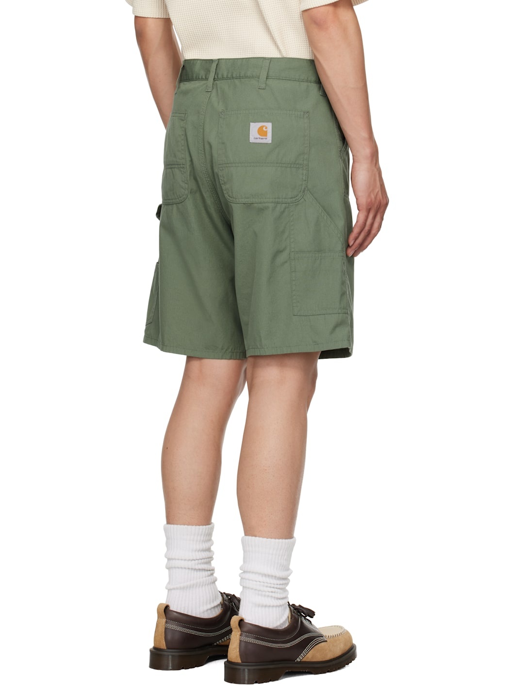 Green Double Knee Shorts - 3