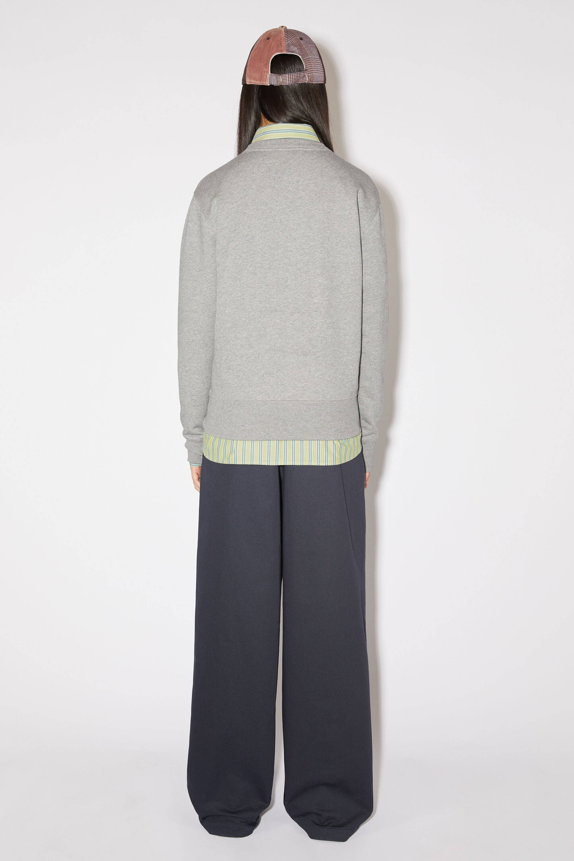 Crew neck sweater - Regular fit - Light Grey Melange - 3