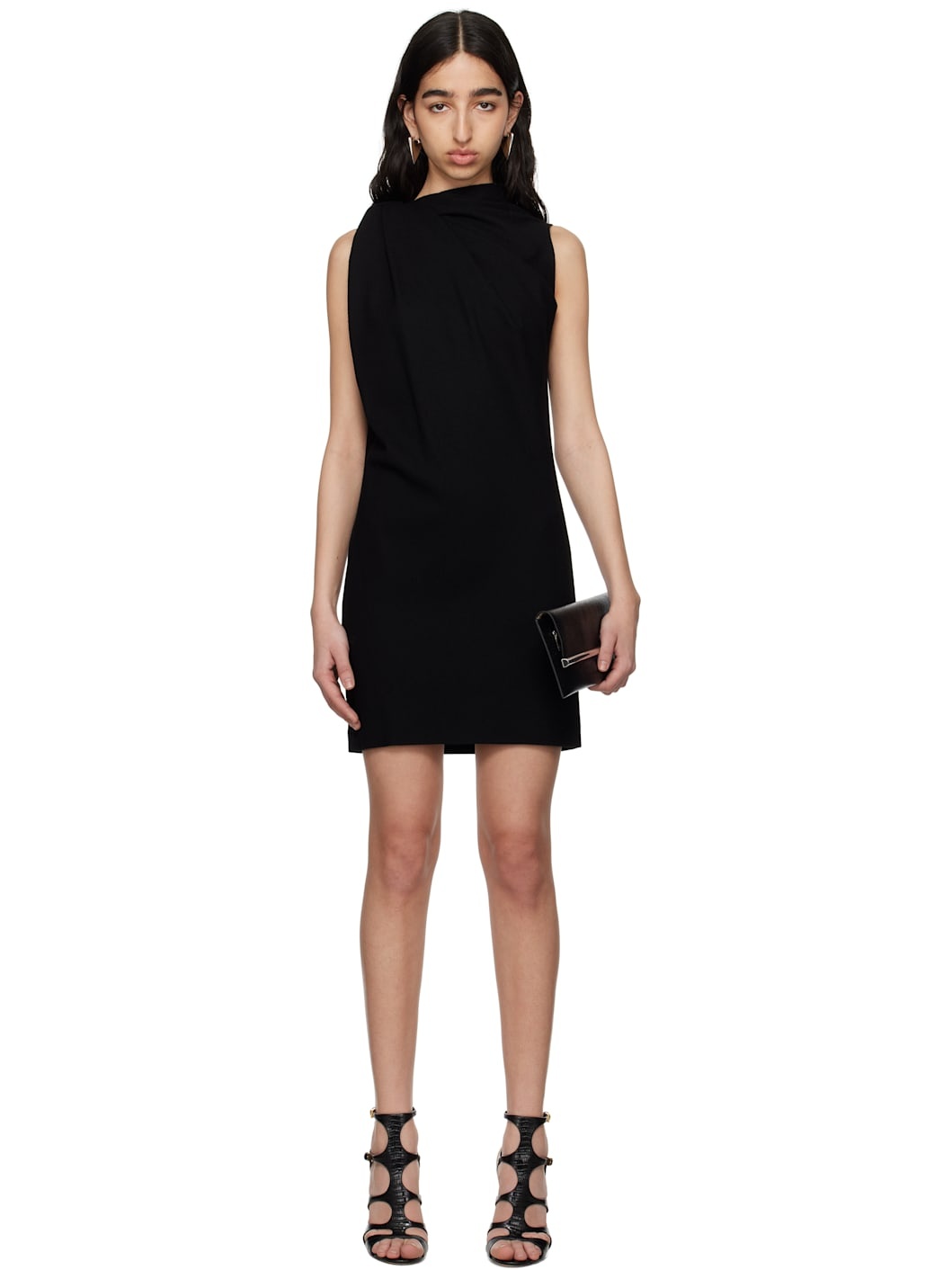 Black Knot Detail Minidress - 1