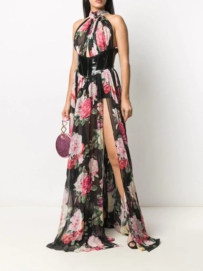 PHILIPP PLEIN Vittoria floral print gown outlook